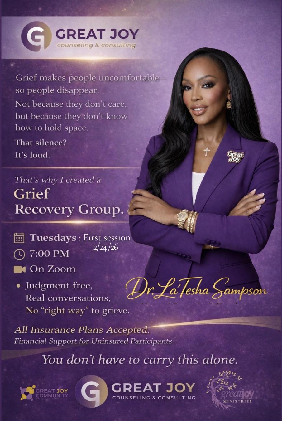 Grief Recovery Group Meeting Info